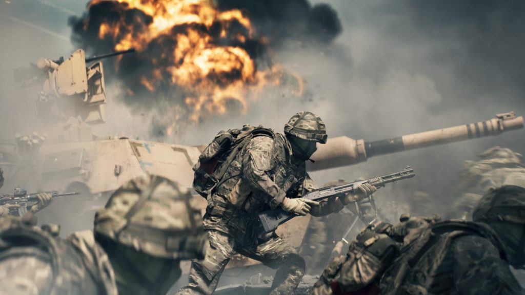Combat shown in a trailer for Battlefield 6