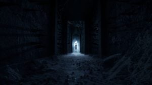 long hellish hallway in hellraiser game