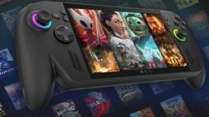 close up of asus rog ally xbox consoles