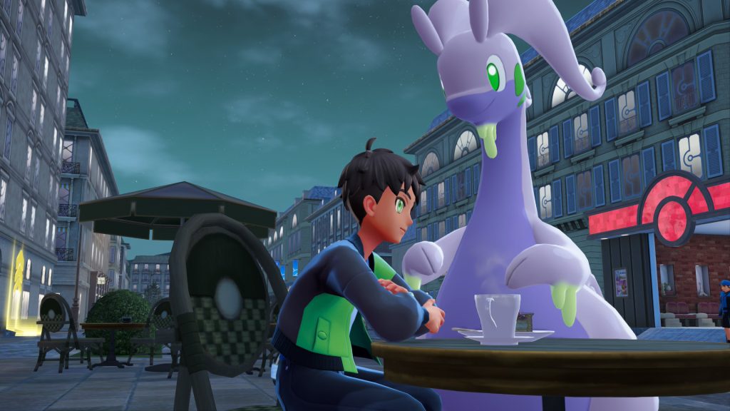 Goodra alongside a player in Pokémon Legends: Z-A
