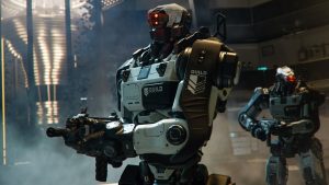 robot walking with gun in call of duty black ops 7