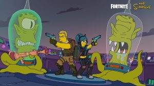 Artwork for The Simpsons mini season in Fortnite