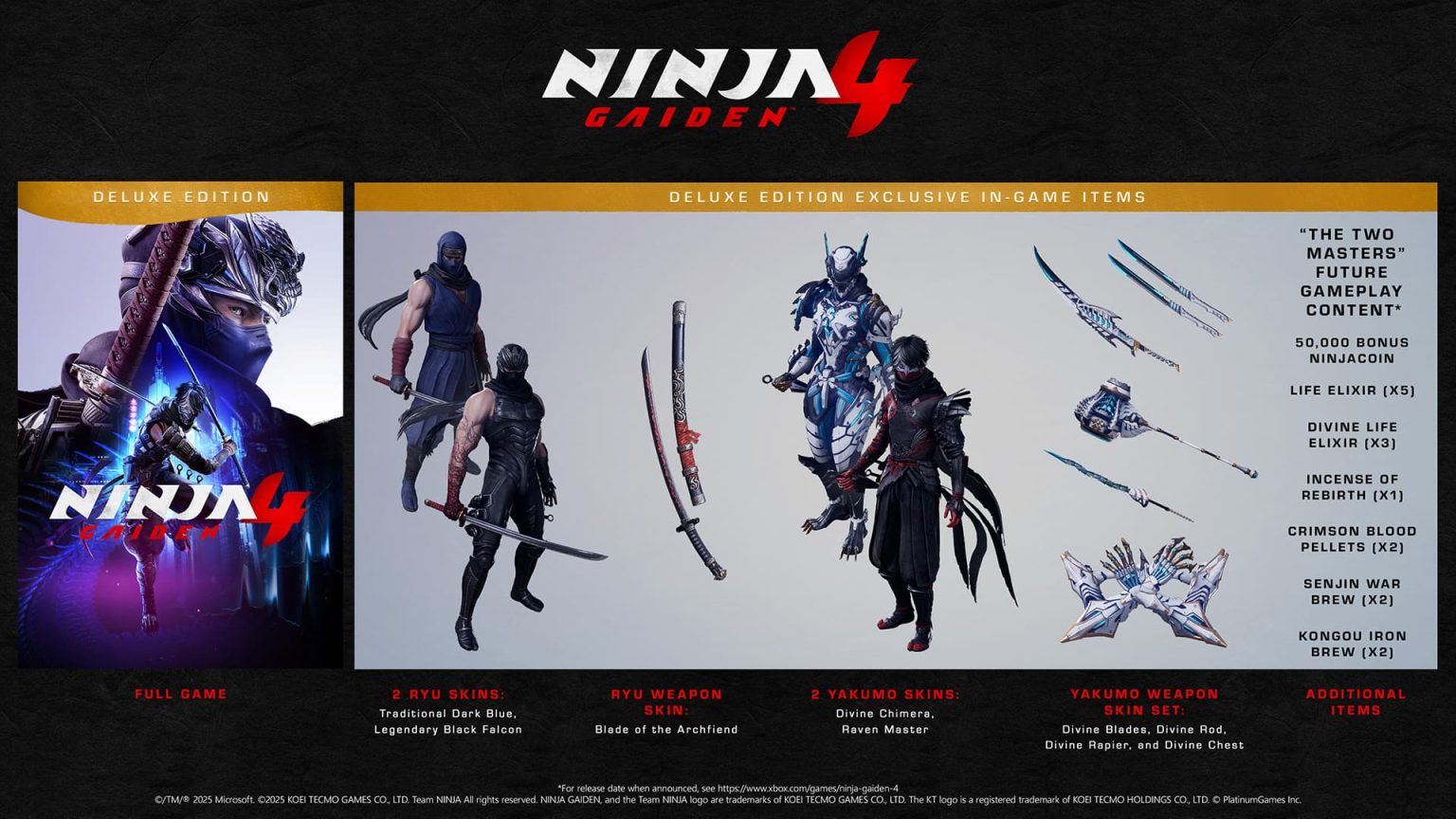 All Ninja Gaiden 4 PreOrder Bonuses & Editions Insider Gaming