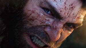 wolvering pulling face in playstation game