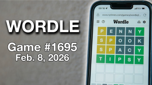 Wordle Answer Today: Game 1695 for February 8, 2026
