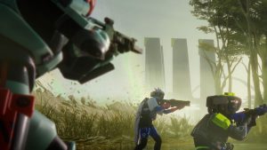 three-player squad together in marathon