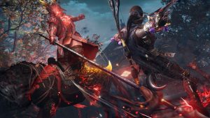 attacking a boss in nioh 3