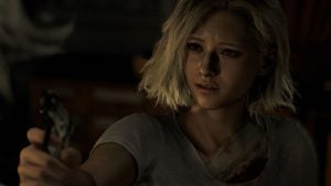 close up shot of grace ashcroft in resident evil requiem