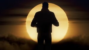 silhouette of james bond in 007 first light