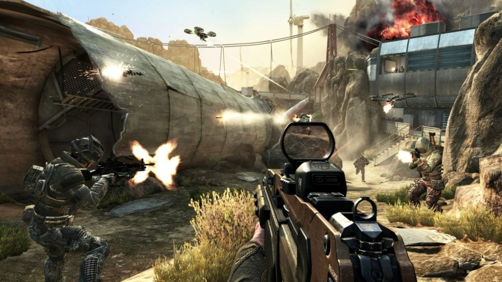 firing weapons in call of duty black ops 2
