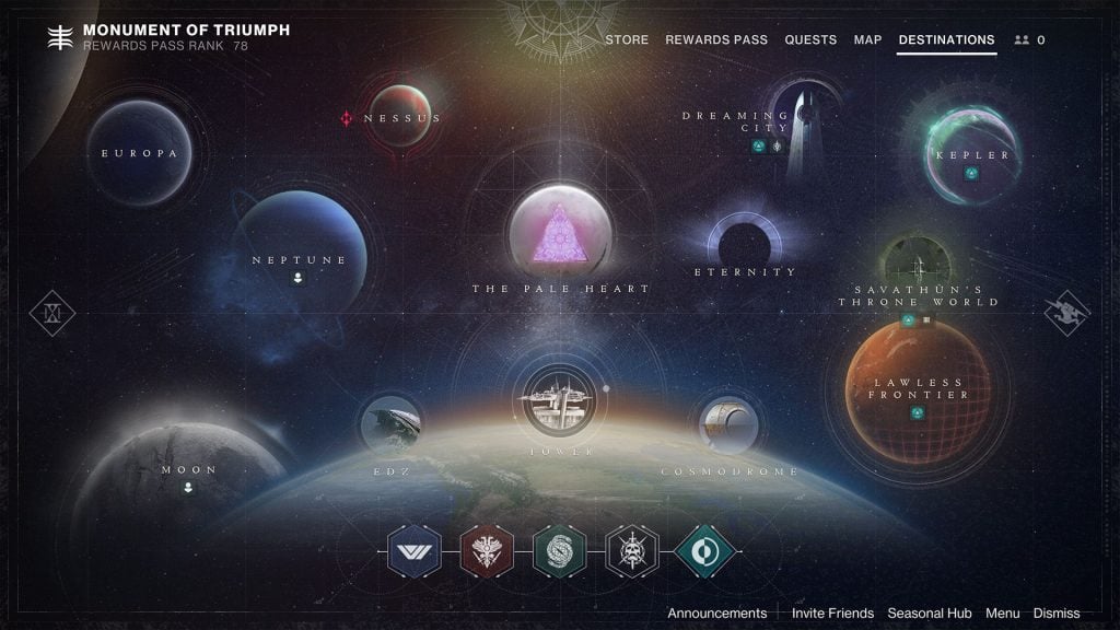 Destiny 2 Map