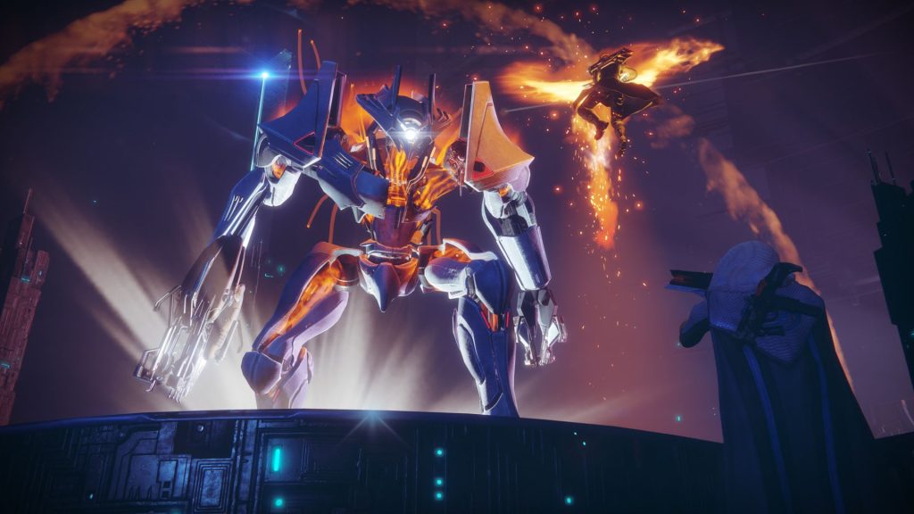 guardian fighting a boss in destiny 2