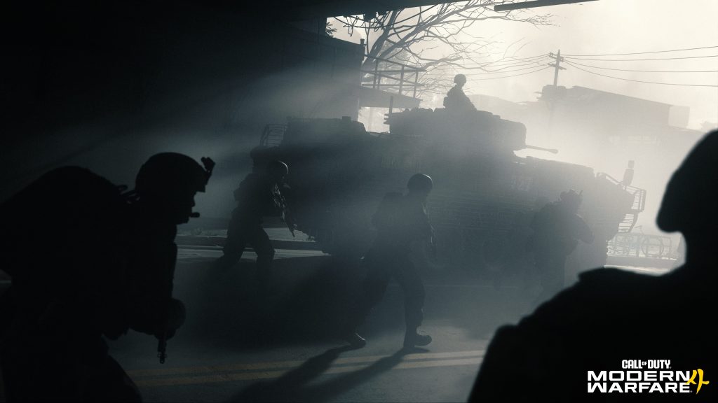 tank driving through in modern warfare 4