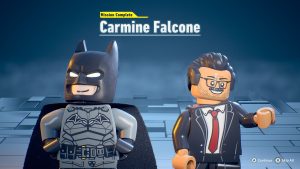 An end of mission screen in LEGO Batman: Legacy of The Dark Knight