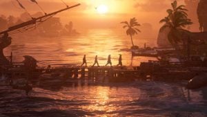 characters walking across screen in assassin's creed resynced