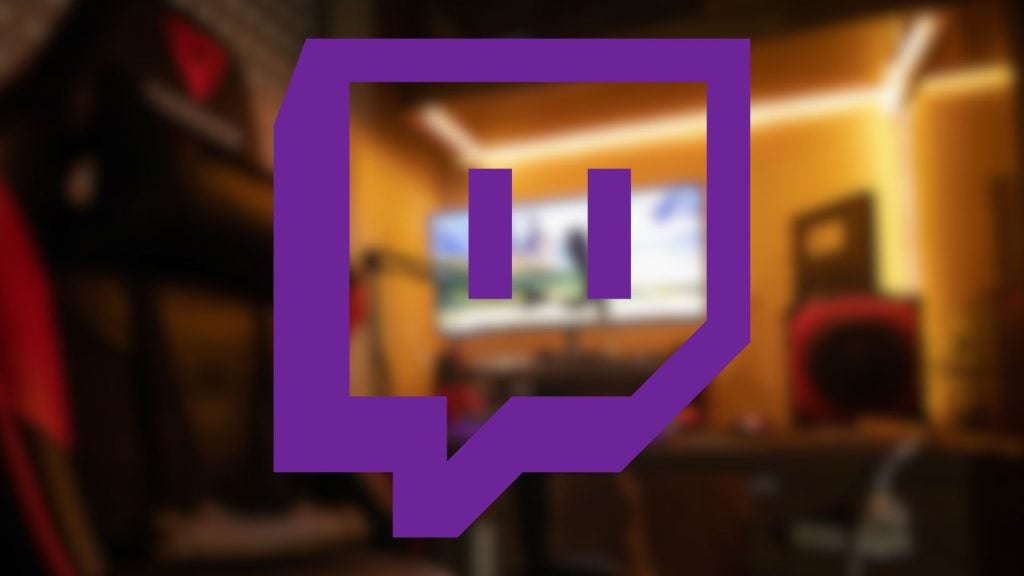 twitch logo on canva background