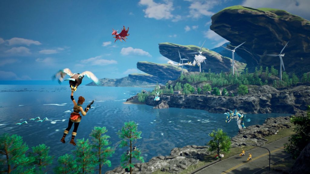 Flying Into Battle Palworld