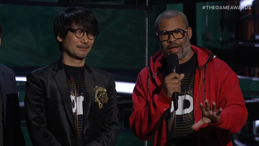 Hideo Kojima and Jordan Peele at The Game Awards