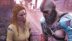 Faye and Kratos in God of War