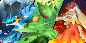Swampert Sceptile and Blaziken in Pokemon Champions