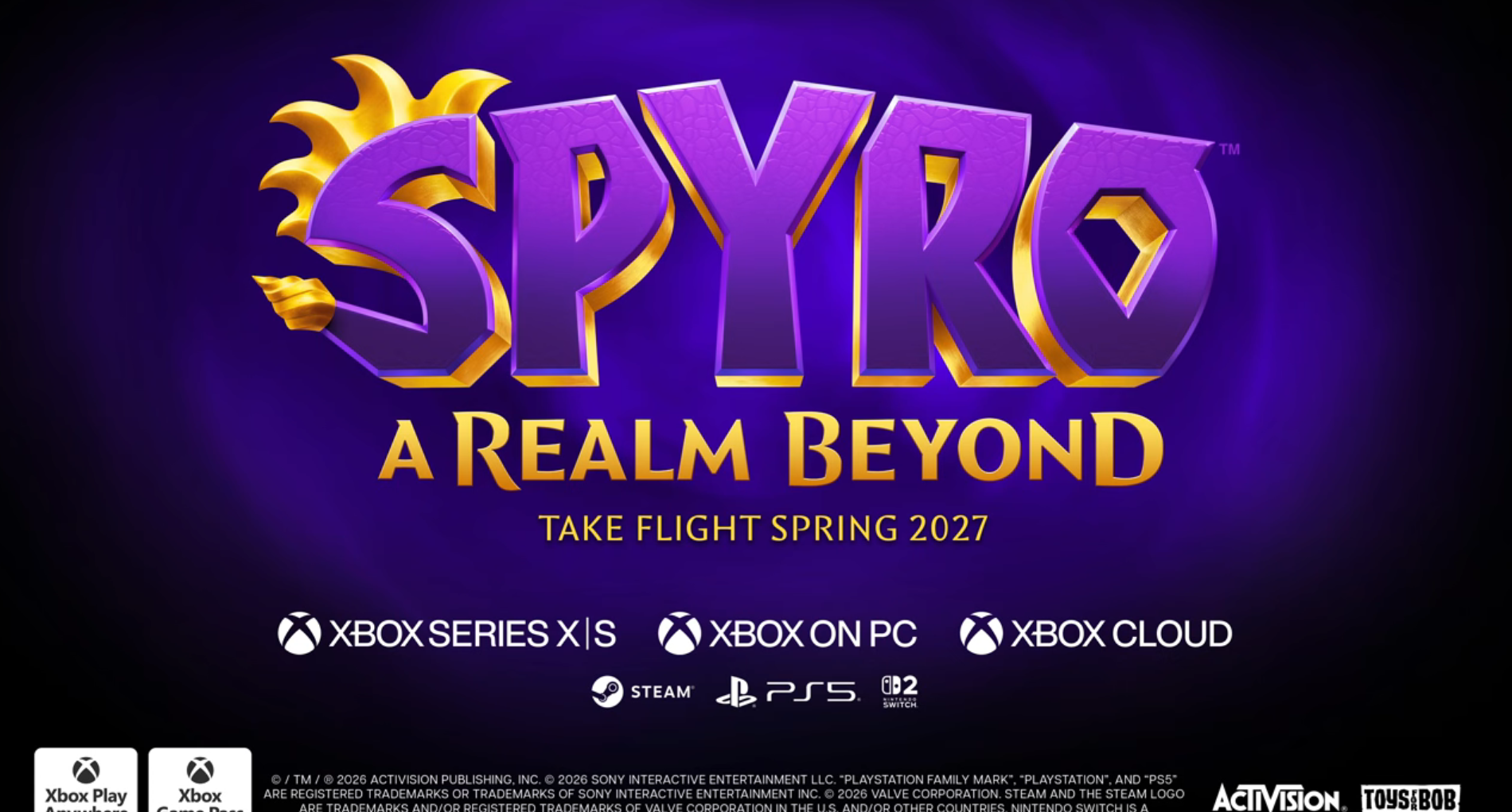 New Spyro the Dragon Game Announced at XBOX Showcase
