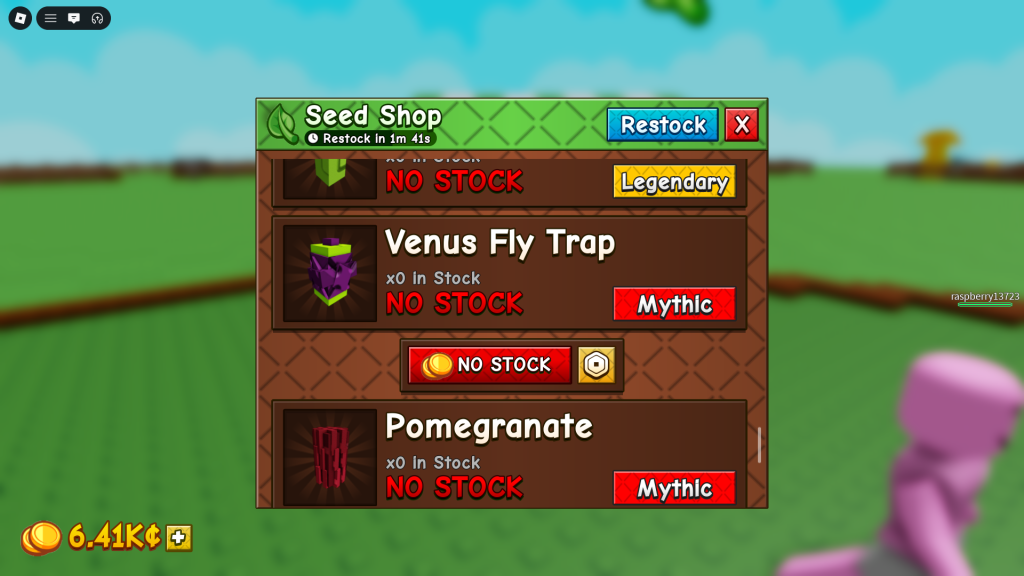 The Seed Shop in Grow a Garden 2
