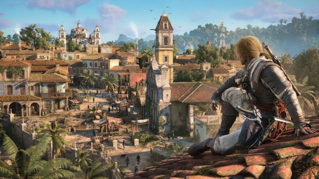 assassins creed black flag resynced character on roof