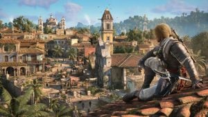 assassins creed black flag resynced character on roof