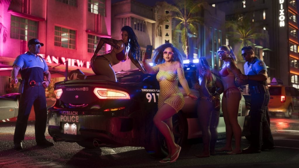 girls dancing on police car in gta 6