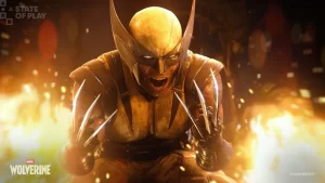 A close-up shot of Wolverine