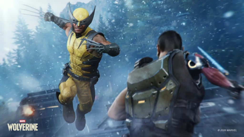 Wolverine lunging at a Reaver