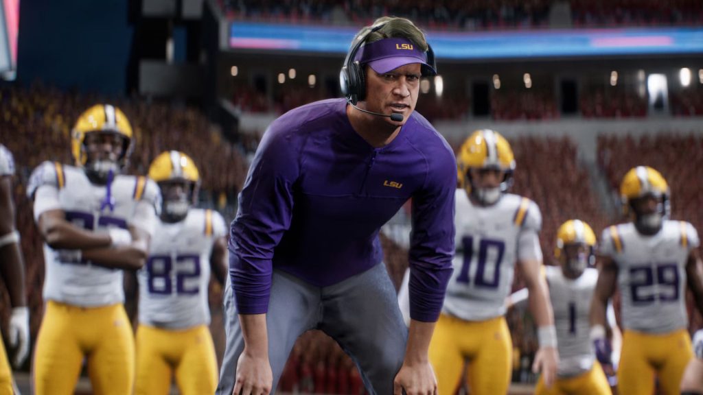 college football 27 coach watching game