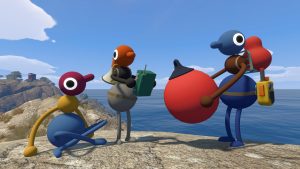 A group of players in Big Walk