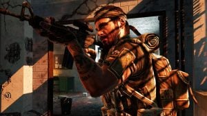 woods holding gun in call of duty black ops