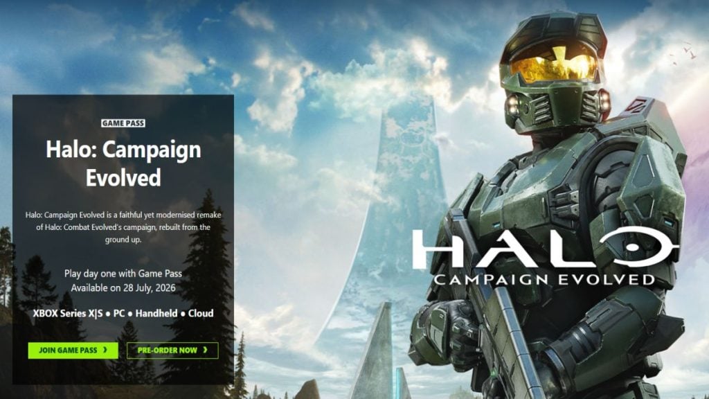 A Game Pass ad with Halo: Campaign Evolved