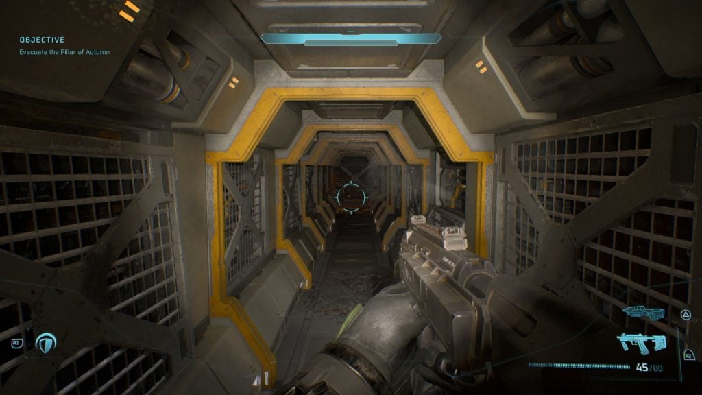 walking down corridor in halo campaign evolved