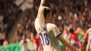 chloe kelly celebrating in ea fc 27