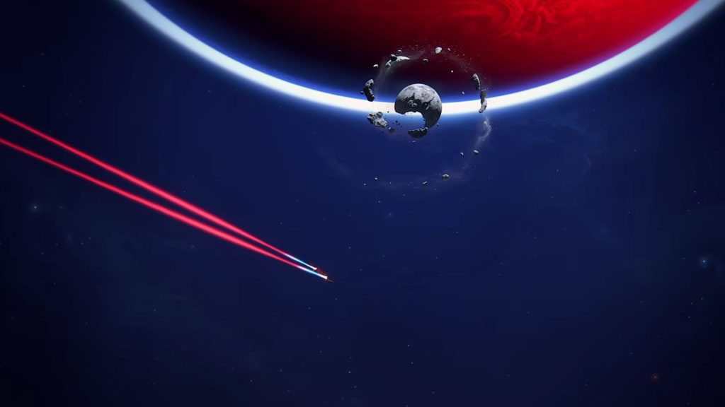 space ship flying in intergalactic the heretic prophet