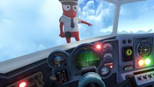 player on plane hood in dear passengers