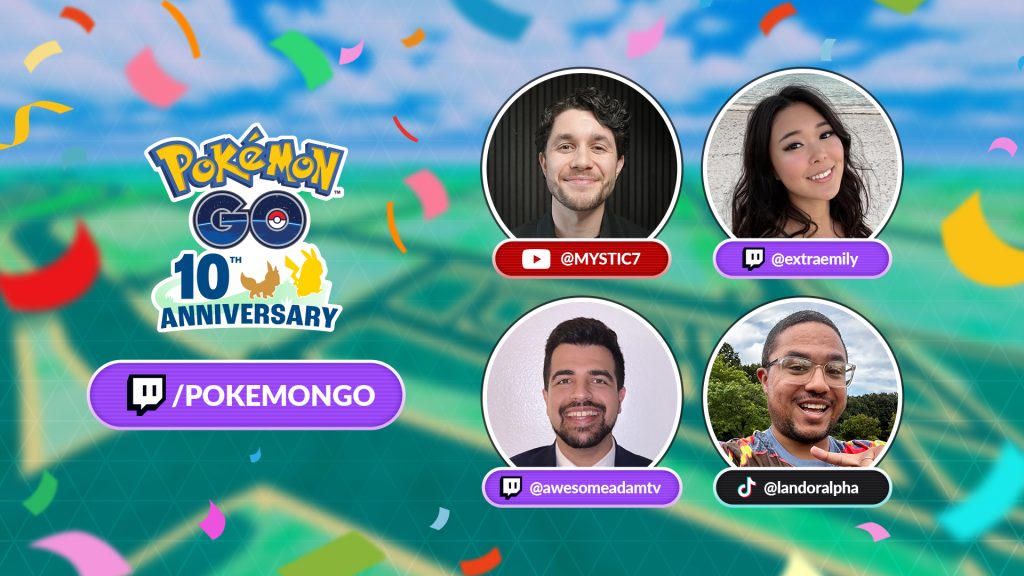 Keyart for the Pokemon Go 10th anniversary showcase
