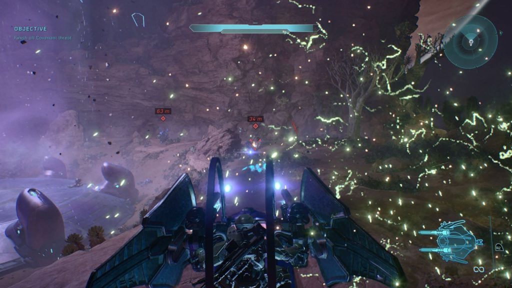 flying and firing ship in halo campaign evolved