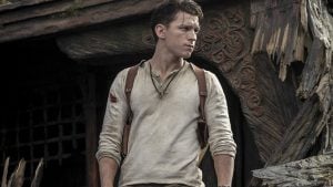tom holland as nathan drake in uncharted