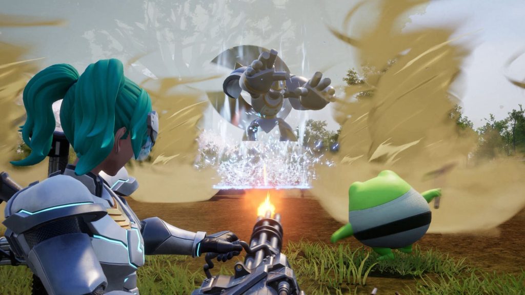 palworld player firing gun
