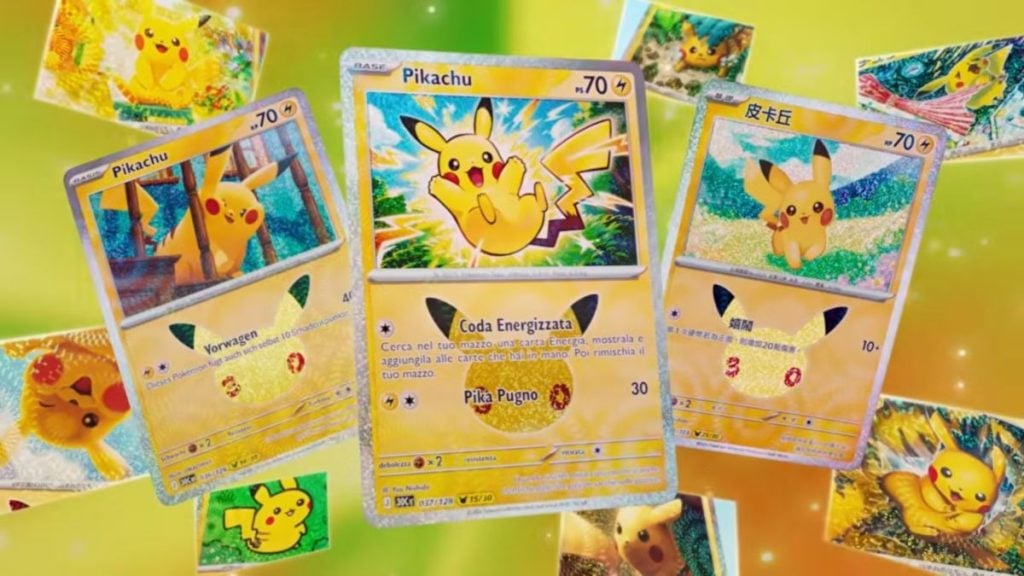 Pikachu TCG artworks