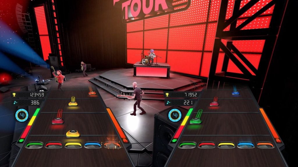two players enjoying stage tour