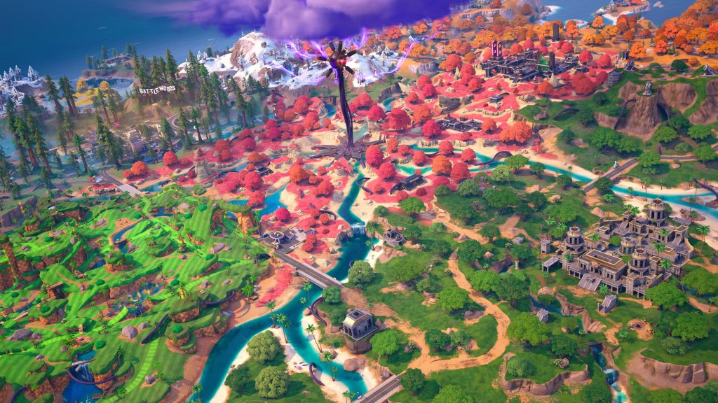 The map in Fortnite Chapter 7 Season 4
