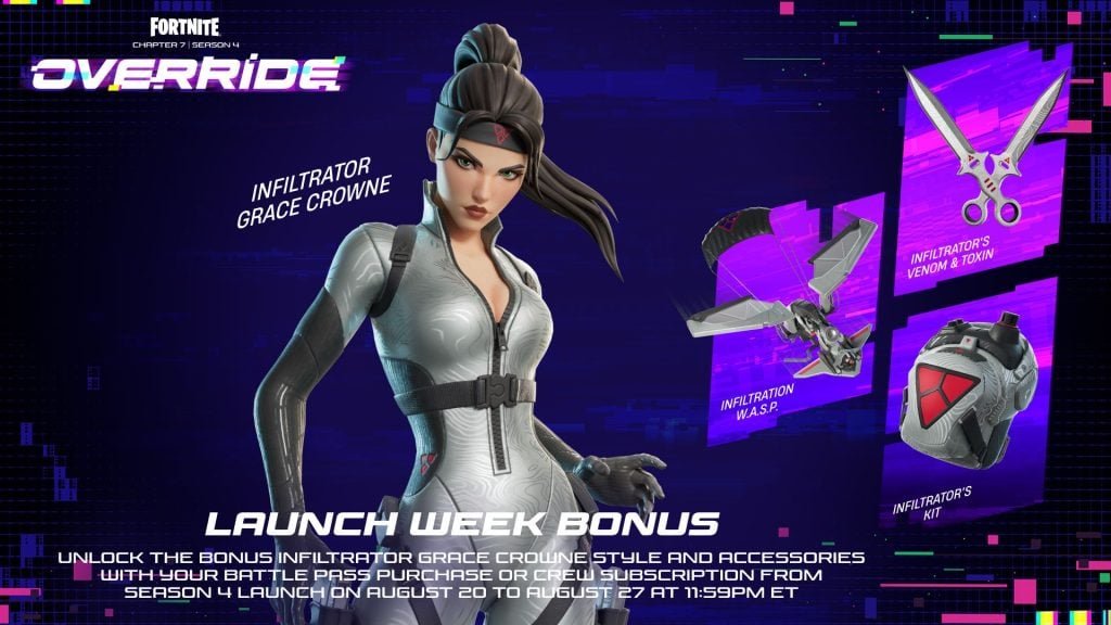 Infiltrator Grace Crowne style in Fortnite