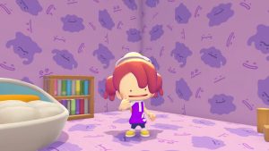 A player in a house in Pokopia