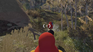 A player with a Backpack in Big Walk