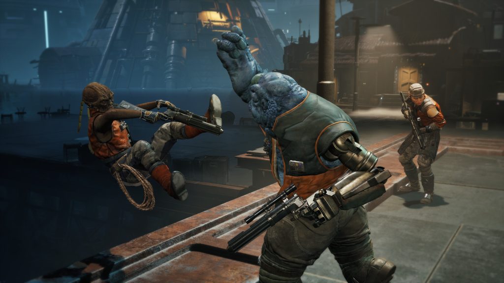Characters in combat in Star Wars Zero Company